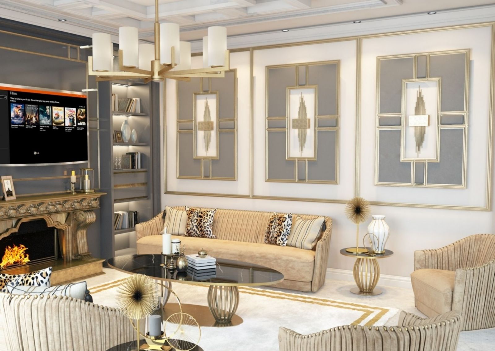 Kestel Salon Dekorasyonu